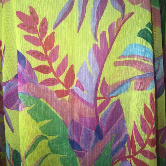 BECCA Retail $98 Costa Tropical Printed Bella Tunic Swimsuit Cover Up Size 2X - Picture 2 of 6